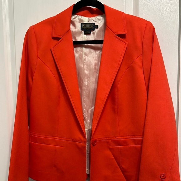 Pendleton Jackets & Blazers - Pendleton reddish‎ orange blazer